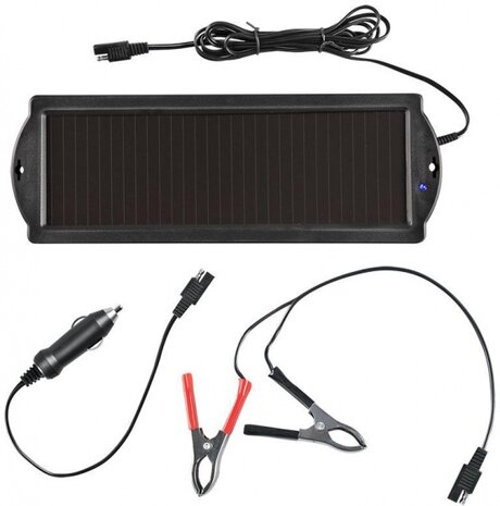 druppellader op zonne-energie 12 Volt 0,12 Amp&egrave;re zwart