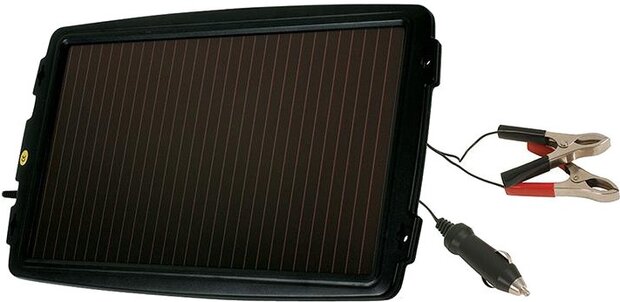 druppellader op zonne-energie 12 Volt 0,2 Amp&egrave;re zwart