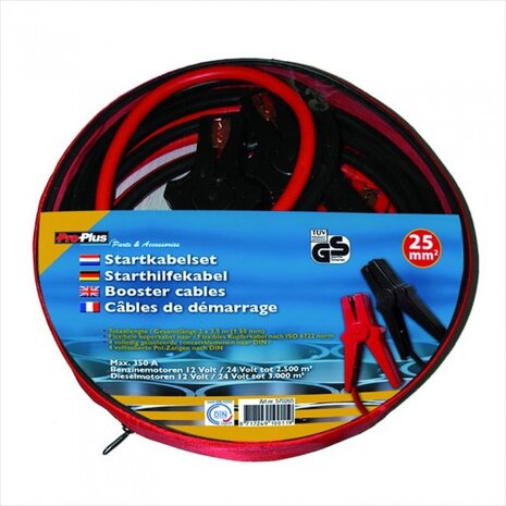 startkabels 350A 3,5 meter 12/24 Volt 16 mm&sup2;