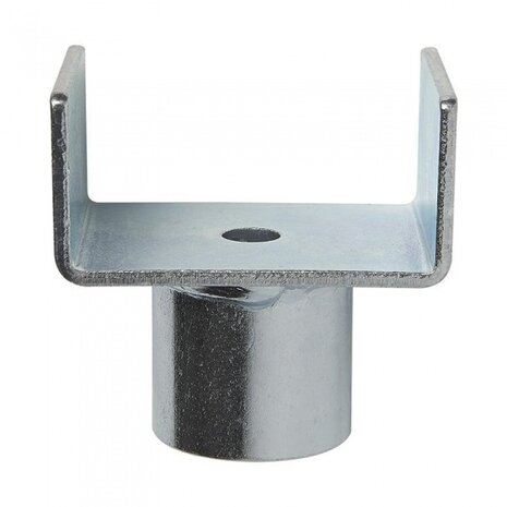 adapter voor potkrik voor caravans staal zilver