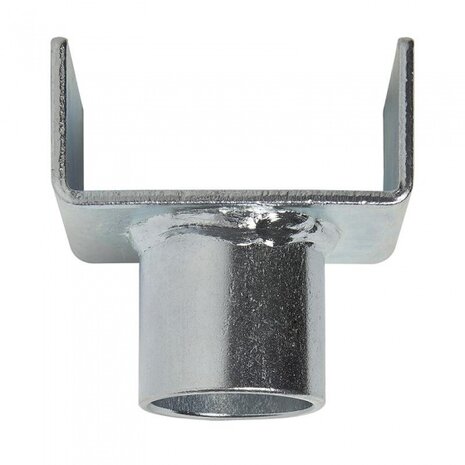 adapter voor potkrik voor caravans staal zilver