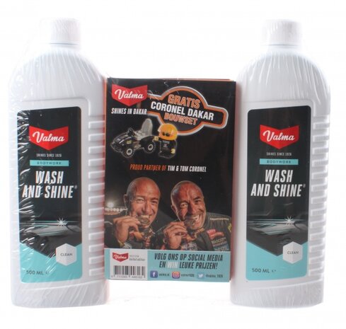 S05G schoonmaakset Wash and Shine shampoo 2x500ml