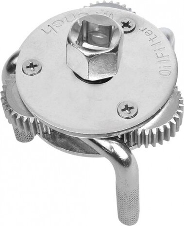 oliefiltersleutel klauw 70 - 120 mm 3/8 staal zilver