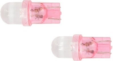 autolamp T10 12 Volt 5 Watt 2 stuks roze
