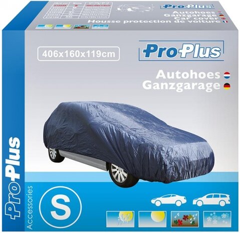 autohoes S 406 x 160 x 119 cm polyester blauw