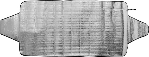 anti-ijsdeken/zonnescherm 70 x 140 cm polyester zilver