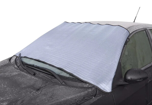 anti-ijsdeken/zonnescherm 70 x 140 cm polyester zilver
