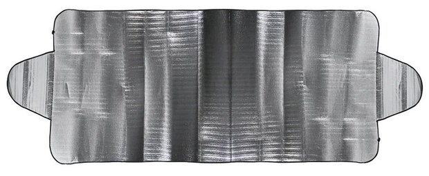 anti-ijsdeken/zonnescherm 100 x 255 cm polyester zilver