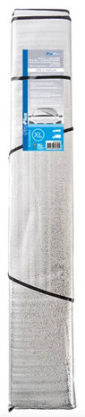 anti-ijsdeken/zonnescherm 100 x 255 cm polyester zilver