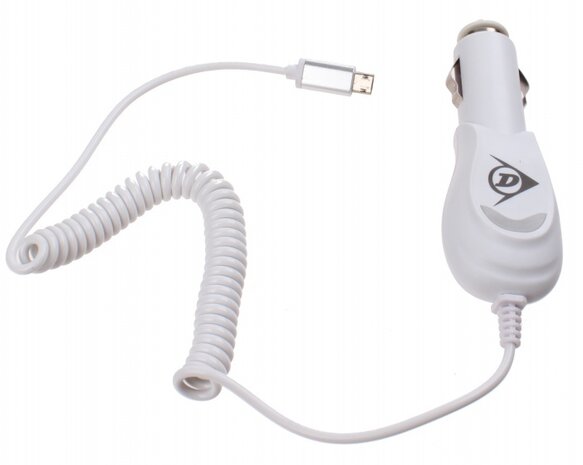 autolader micro-USB 12/24 Volt 1 Amp&egrave;re wit