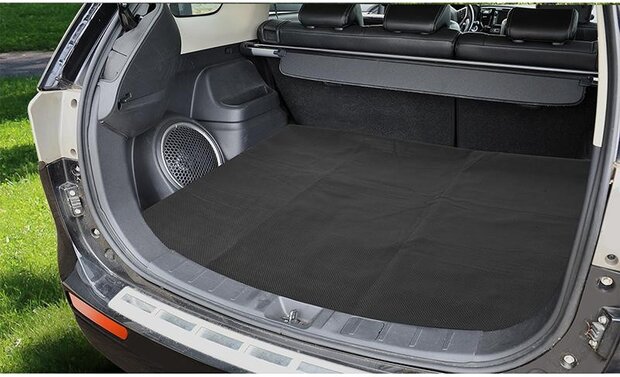 antislip-kofferbakmat 120 x 100 cm synthetisch zwart