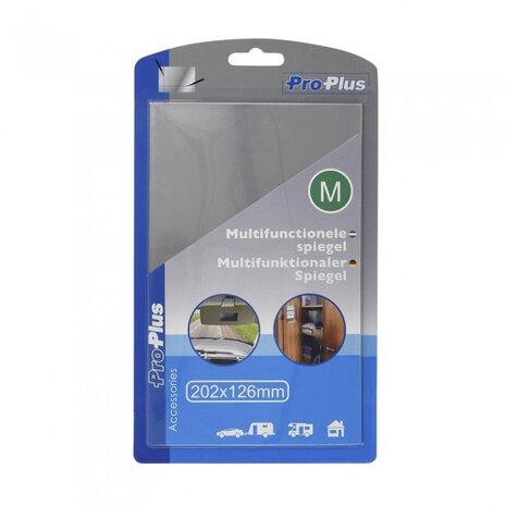 multifunctionele plakspiegel M 20 x 12,5 cm