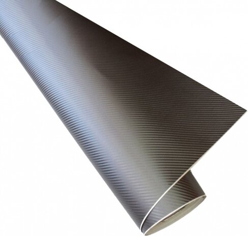 wrappingfolie Carbon 3D 200 x 152 cm donkergrijs