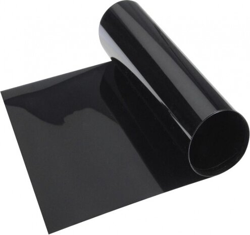 zonneband Topstripe zelfklevend 152 x 15 cm zwart