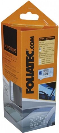 zonneband Topstripe zelfklevend 152 x 15 cm zwart