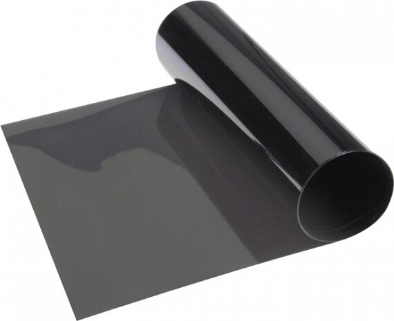 zonneband Topstripe zelfklevend 152 x 15 cm grijs/zwart