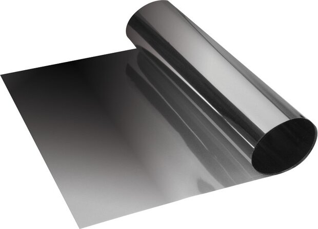 zonneband Sunvisor zelfklevend 19 x 150 cm metalliczwart