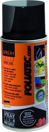spuitfolie 150 ml zwart (glans)