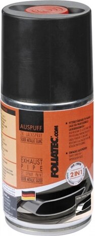 2K lak voor uitlaatpijp 250 ml zwart (glans)