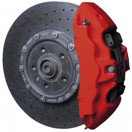 remklauwverfset Racing Rosso rood (mat) 7-delig