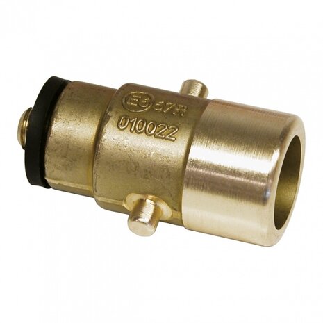 LPG-nippel Bajonet 10 mm messing goud