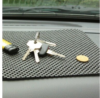 dashboardmat anti-slip 20 x 14 cm zwart