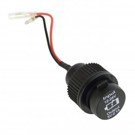 dubbele USB-inbouwdoos met frame 12/24 Volt 28 mm