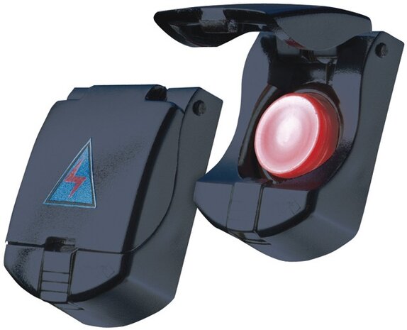 startknop LockLine 12 Volt zwart