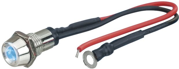 controlelampje led 12 Volt 10 mm blauw per stuk