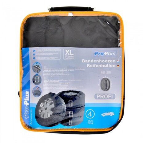 bandenhoezenset Profi XL &Oslash;76 cm 240 cm 280 mm zwart