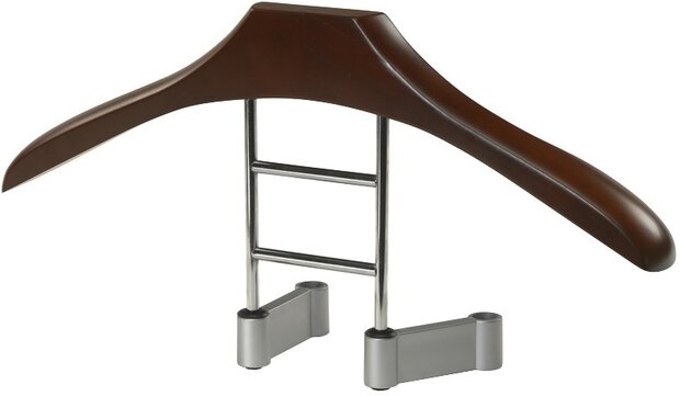 kledinghanger hout 45 cm donkerbruin
