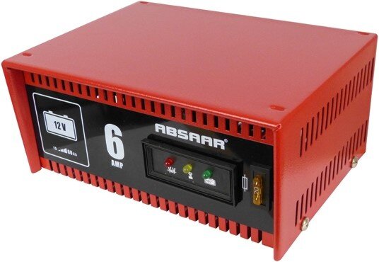 acculader 12 Volt 15-60 Ah 6 A rood