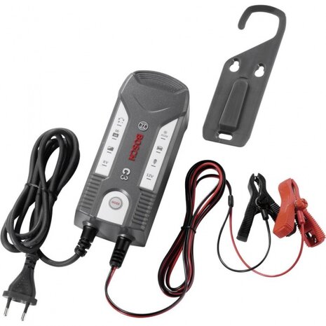 acculader C3 6/12 Volt 1,2-120 Ah 4 Amp&egrave;re zwart