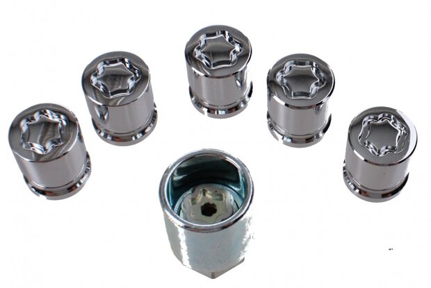 anti-diefstal wielmoeren M12x1.50 conisch (24557)