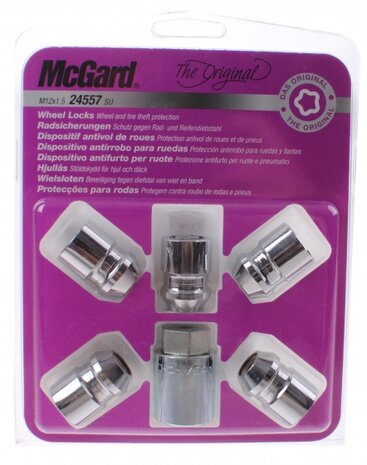 anti-diefstal wielmoeren M12x1.50 conisch (24557)