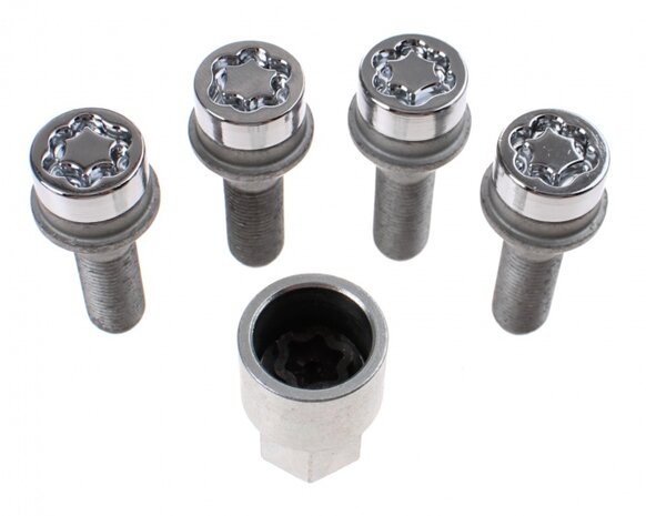 anti-diefstal wielmoeren conisch M12x1.25 (27169)