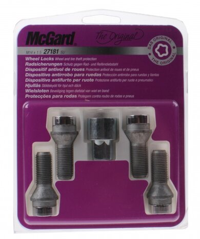 anti-diefstal wielbouten conisch M14x1.5 (27181)