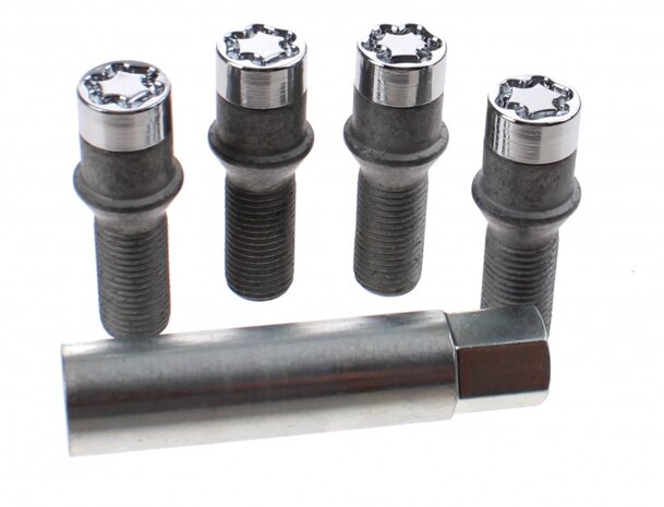 anti-diefstal wielbouten conisch M14x1.5 (27201)
