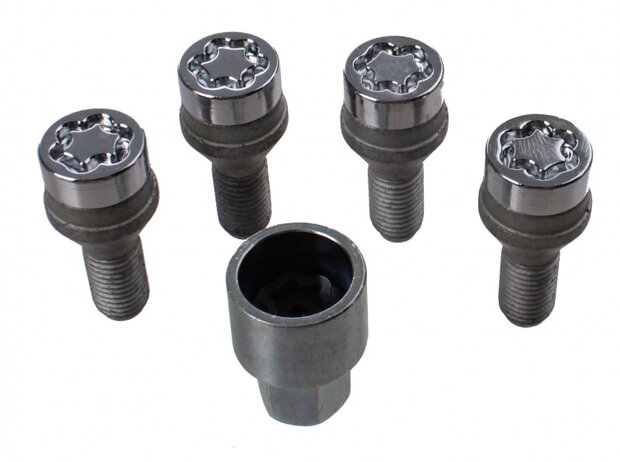 anti-diefstal wielmoeren conisch M12x1.5 (27204)