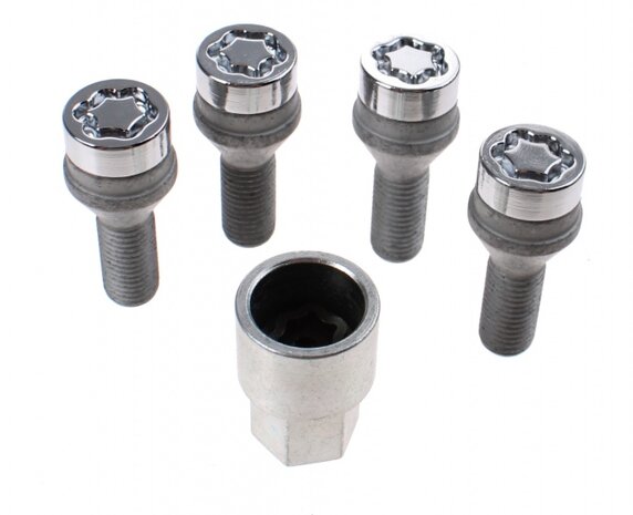 anti-diefstal wielbouten conisch M12x1.5 (27207)