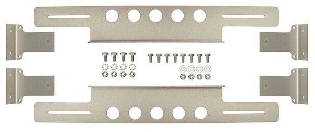 montagehouders ventilator Tornado aluminium zilver
