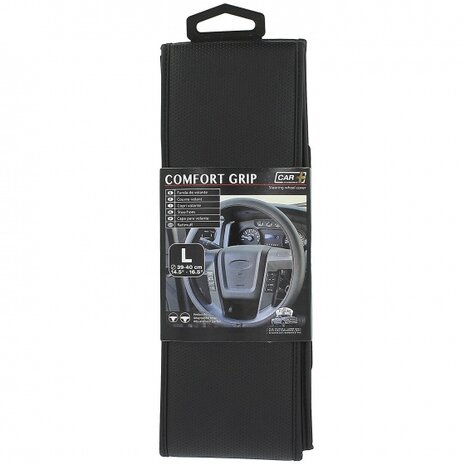 stuurhoes Comfort Grip Vent uni kunstleer zwart 39-40 cm