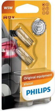 autolamp Vision T10 12 Volt 5 Watt 2 stuks