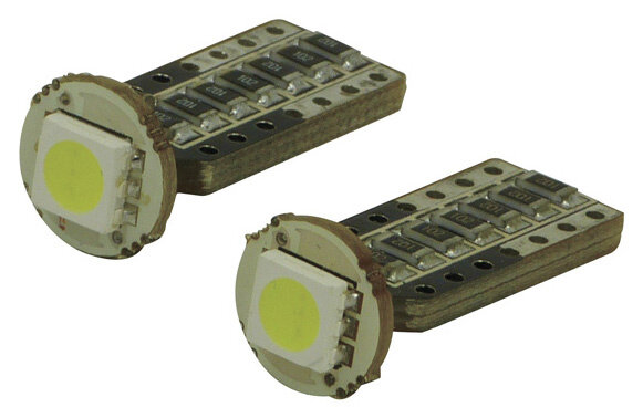 autolamp T10 SMD led 12 V 1 W wit 2 stuks