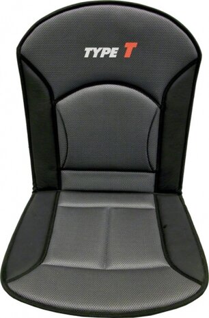 stoelkussen Type-T 90 x 45 cm zwart/grijs