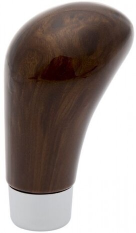 pookknop uni kunststof hout-look 9,5 cm bruin