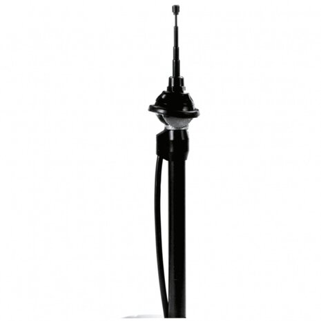 telescoopantenne 4 secties 100 cm zwart