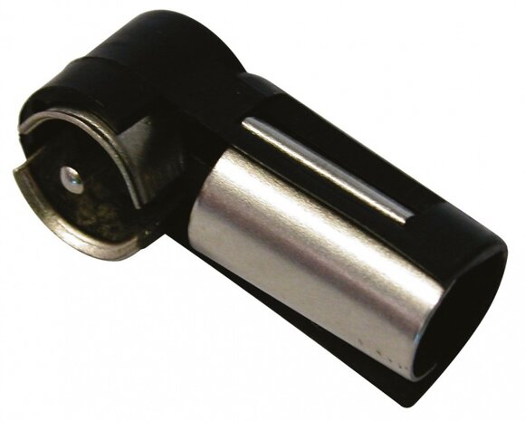antenneplug haaks zwart 3,5 cm