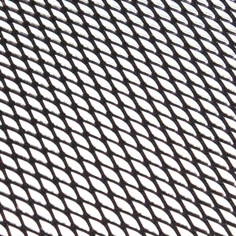 grillgaas ruitvormige maas 90 x 30 cm aluminium zwart