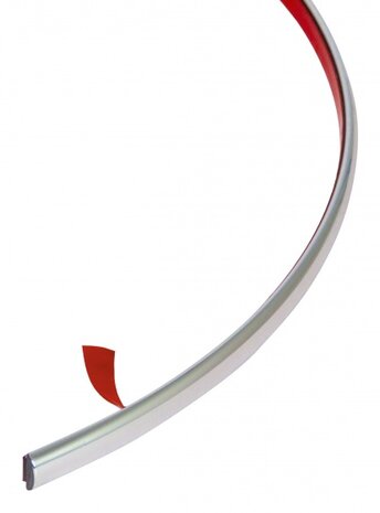 decoratiestrips zelfklevend PVC 6 mm chroom 8 meter